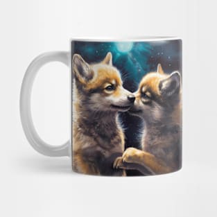 Wolfdogs In Love Mug